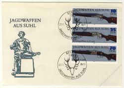 DDR 1978 FDC Mi-Nr. 2376-2381 (ZD) SSt. Jagdwaffen aus Suhl