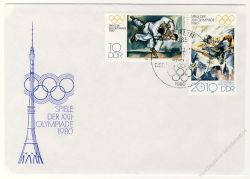DDR 1980 FDC Mi-Nr. 2528-2530 SSt. Olympische Sommerspiele