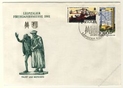 DDR 1981 FDC Mi-Nr. 2593-2594 SSt. Leipziger Frhjahrsmesse