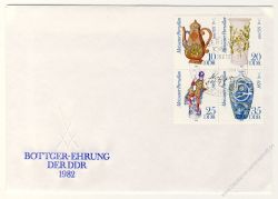 DDR 1982 FDC Mi-Nr. 2667-2670 (ZD) SSt. Meiener Porzellan