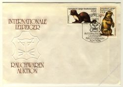 DDR 1982 FDC Mi-Nr. 2677-2680 SSt. Internationale Leipziger Rauchwarenauktion