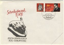DDR 1985 FDC Mi-Nr. 2940 (ZD) SSt. 100. Geburtstag von Egon Erwin Kisch