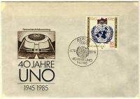 DDR 1985 FDC Mi-Nr. 2982 SSt. 40 Jahre Vereinte Nationen