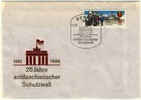 DDR 1986 FDC Mi-Nr. 3037 SSt. 25 Jahre Berliner Mauer