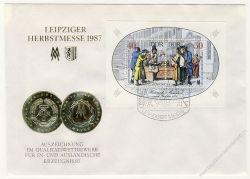 DDR 1987 FDC Mi-Nr. 3120-3121 (Block 88) SSt. Leipziger Herbstmesse