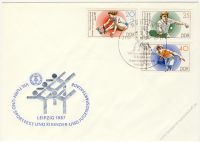 DDR 1987 FDC Mi-Nr. 3111-3116 SSt. Turn- und Sportfest; Kinder- und Jugendspartakiade