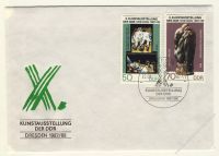 DDR 1987 FDC Mi-Nr. 3124-3127 SSt. Kunstausstellung der DDR