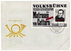 DDR 1988 FDC Mi-Nr. 3213 (Block 96) SSt. 100. Geburtstag von Friedrich Wolf