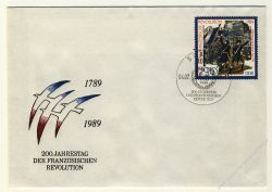 DDR 1989 FDC Mi-Nr. 3258-3260 SSt. 200. Jahrestag der Franzsischen Revolution