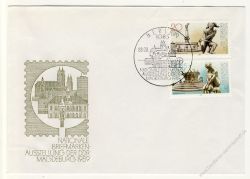 DDR 1989 FDC Mi-Nr. 3265-3266 SSt. Nationale Briefmarkenausstellung