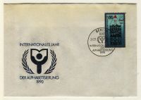 DDR 1990 FDC Mi-Nr. 3353 SSt. Internationales Jahr der Alphabetisierung