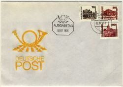 DDR 1990 FDC Mi-Nr. 3344-3352 ESt. Bauwerke und Denkmler